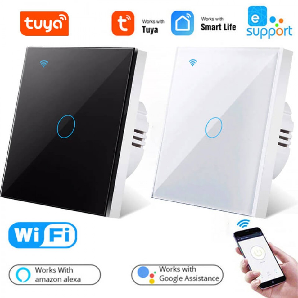 Tuya Smart Wifi Touch Light Switch No Neutral Wire Required 1 2 3